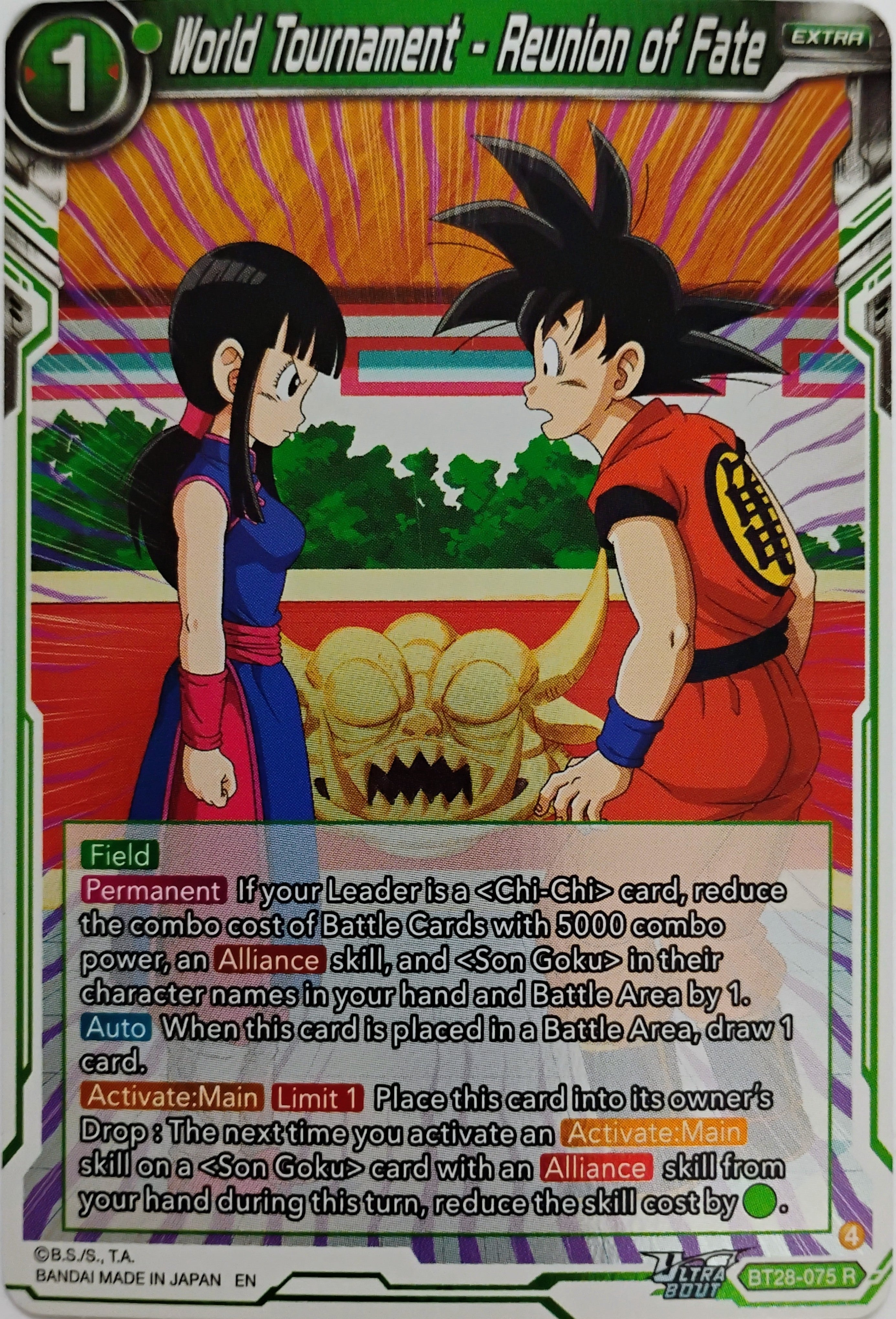 Dragón ball World Tournament - Reunion Of Fate Bt28-075