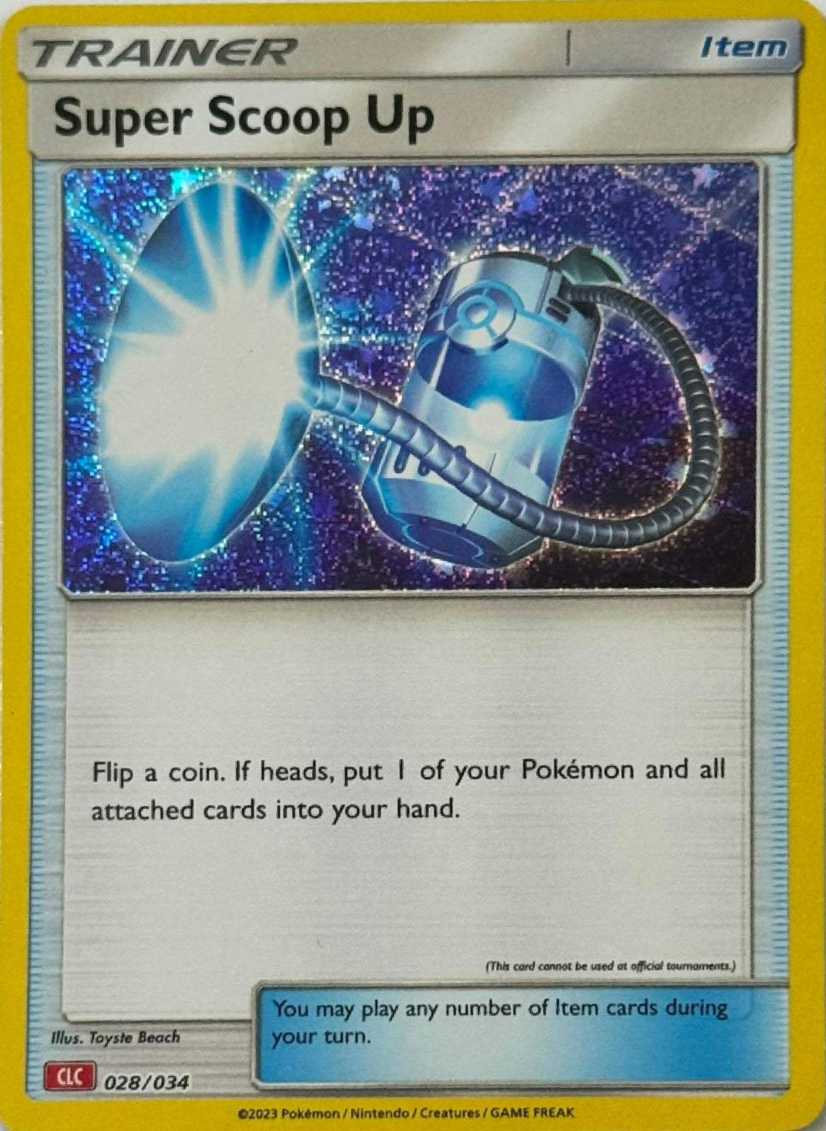 Pokémon Tcg Super Scoop Up 028/034 (CLC) Holo