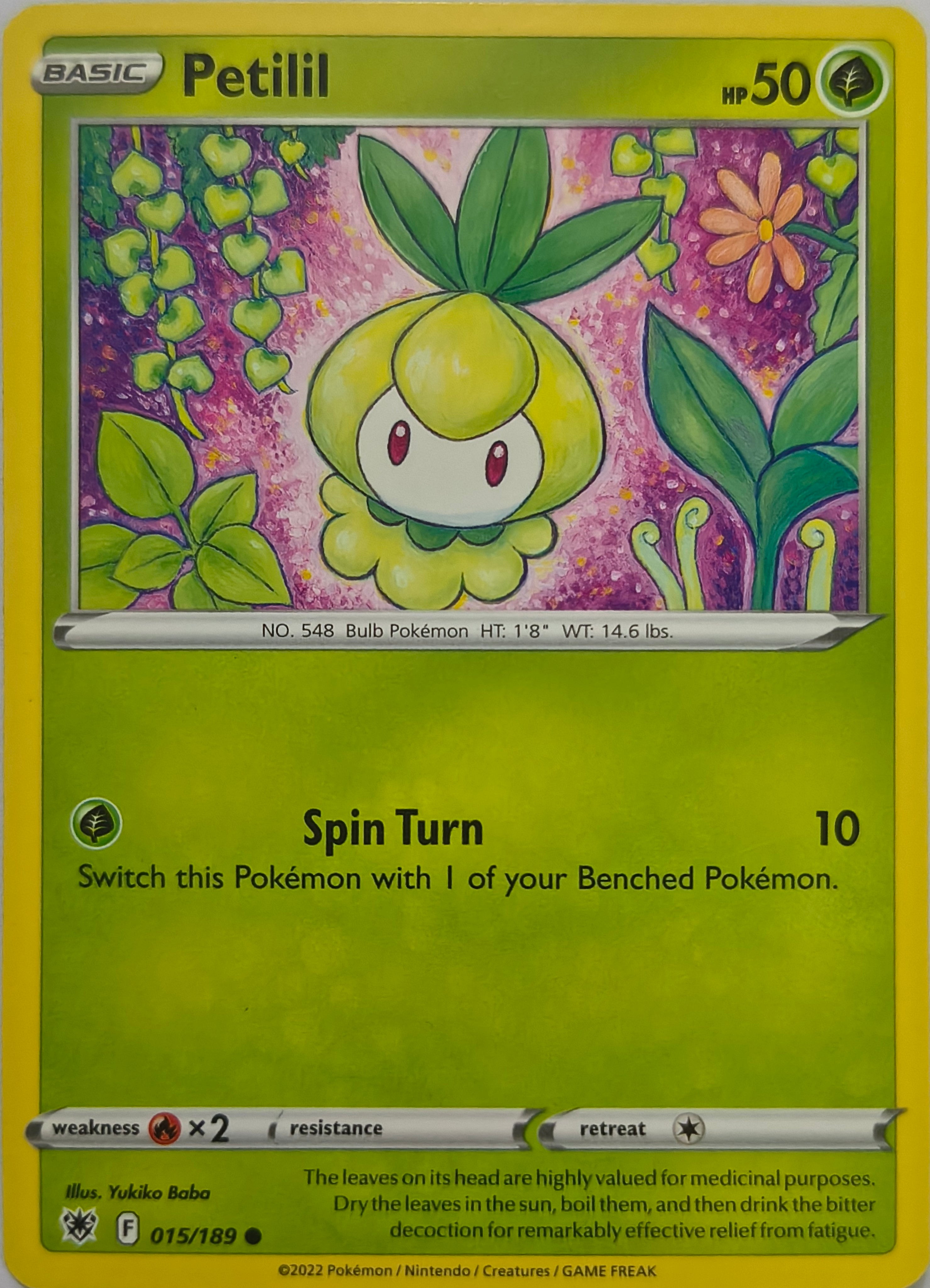 Pokémon tcg Petilil 015/189
