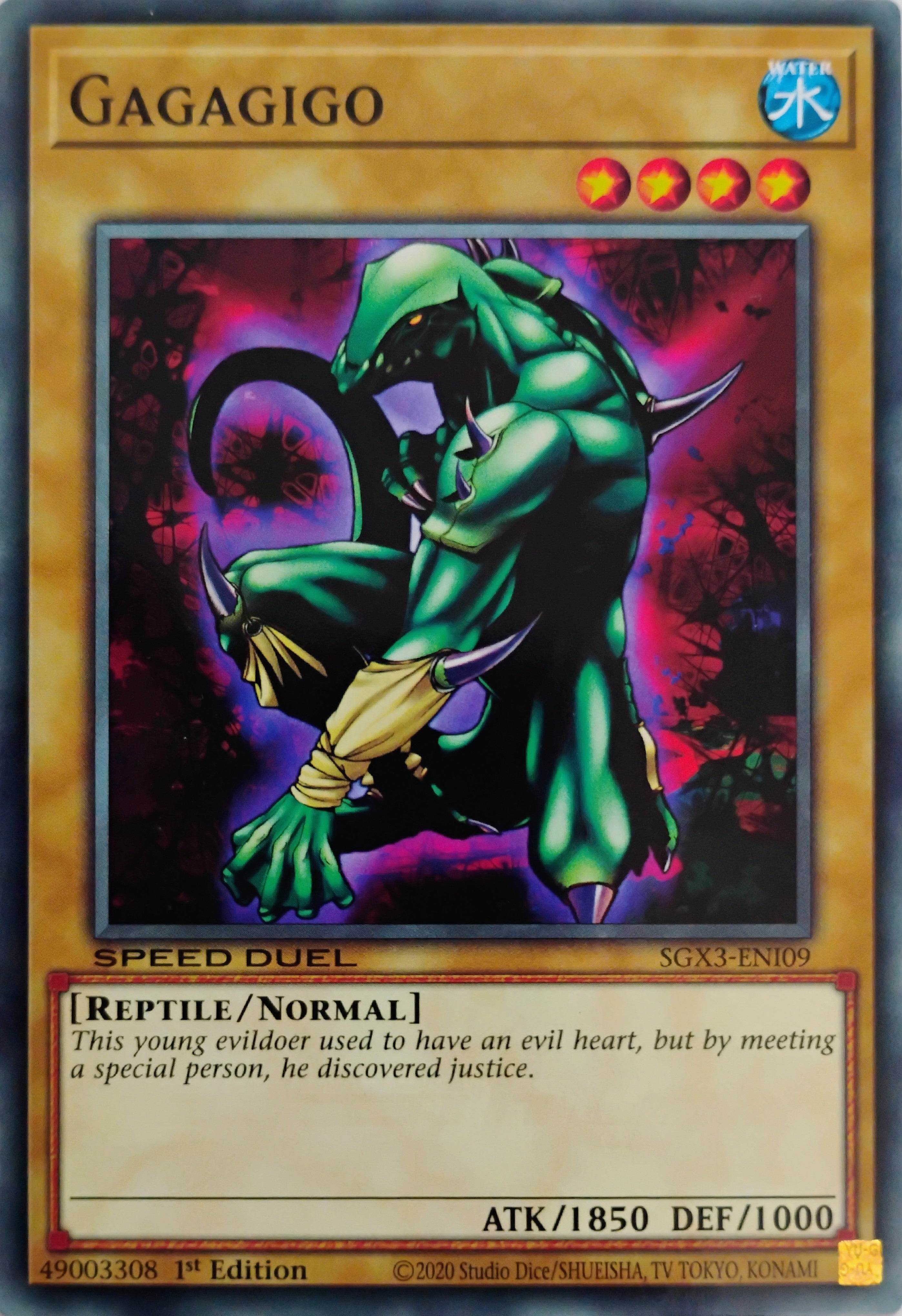 Yugioh! Gagagigo Sgx3-eni09 Speed Duel 1st Edition