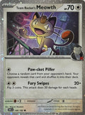 Pokémon Tcg Team Rocket's Meowth 149/182 Holo Cosmo