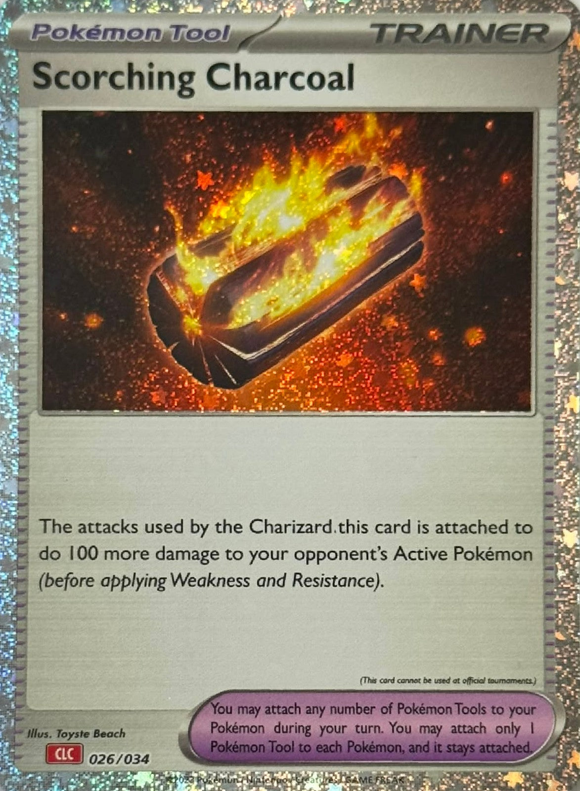 Pokémon Tcg Scorching Charcoal 026/034 (CLC) Holo Cosmo