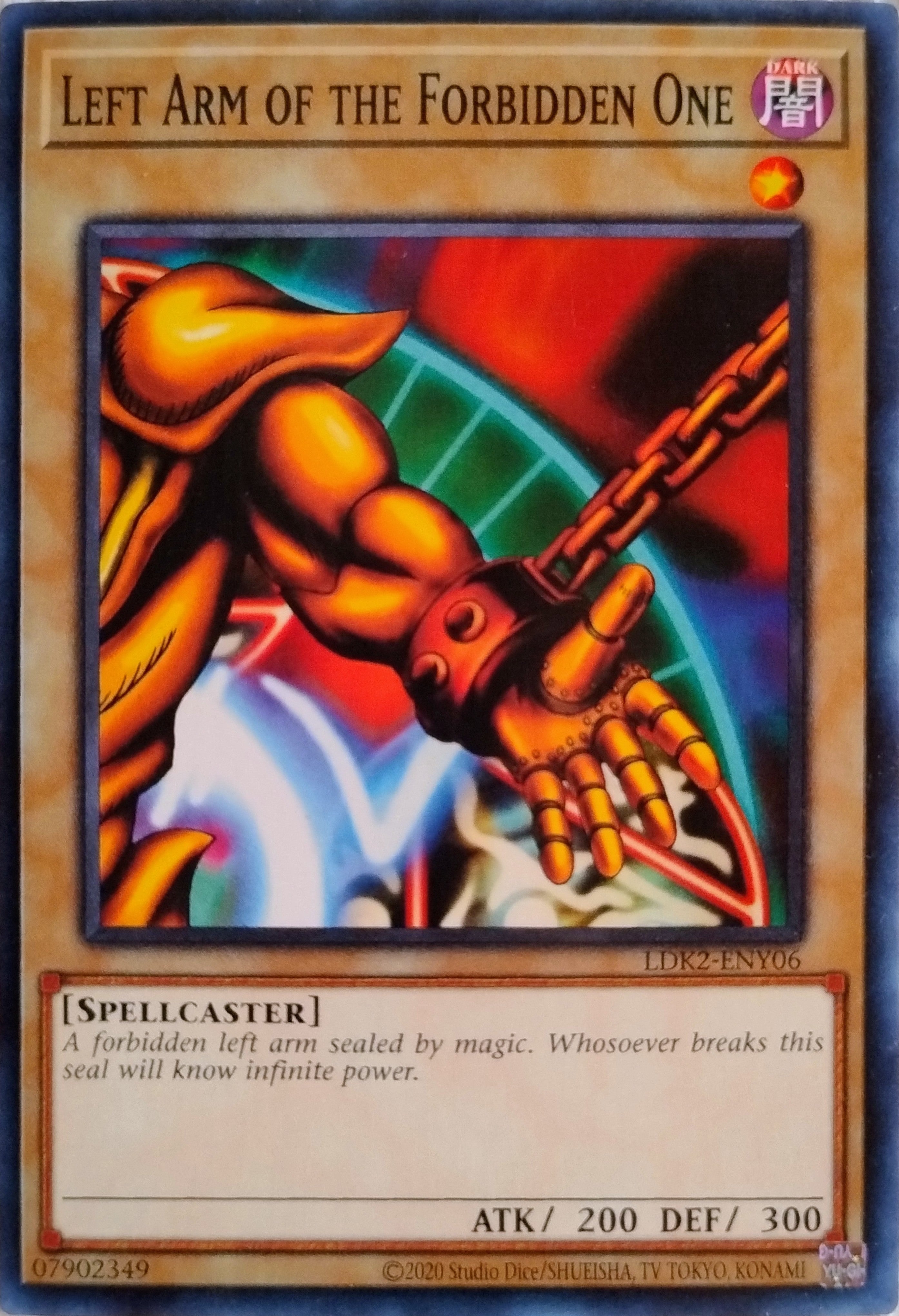 Yugioh! Left Arm Of The Forbidden One Ldk2-eny06