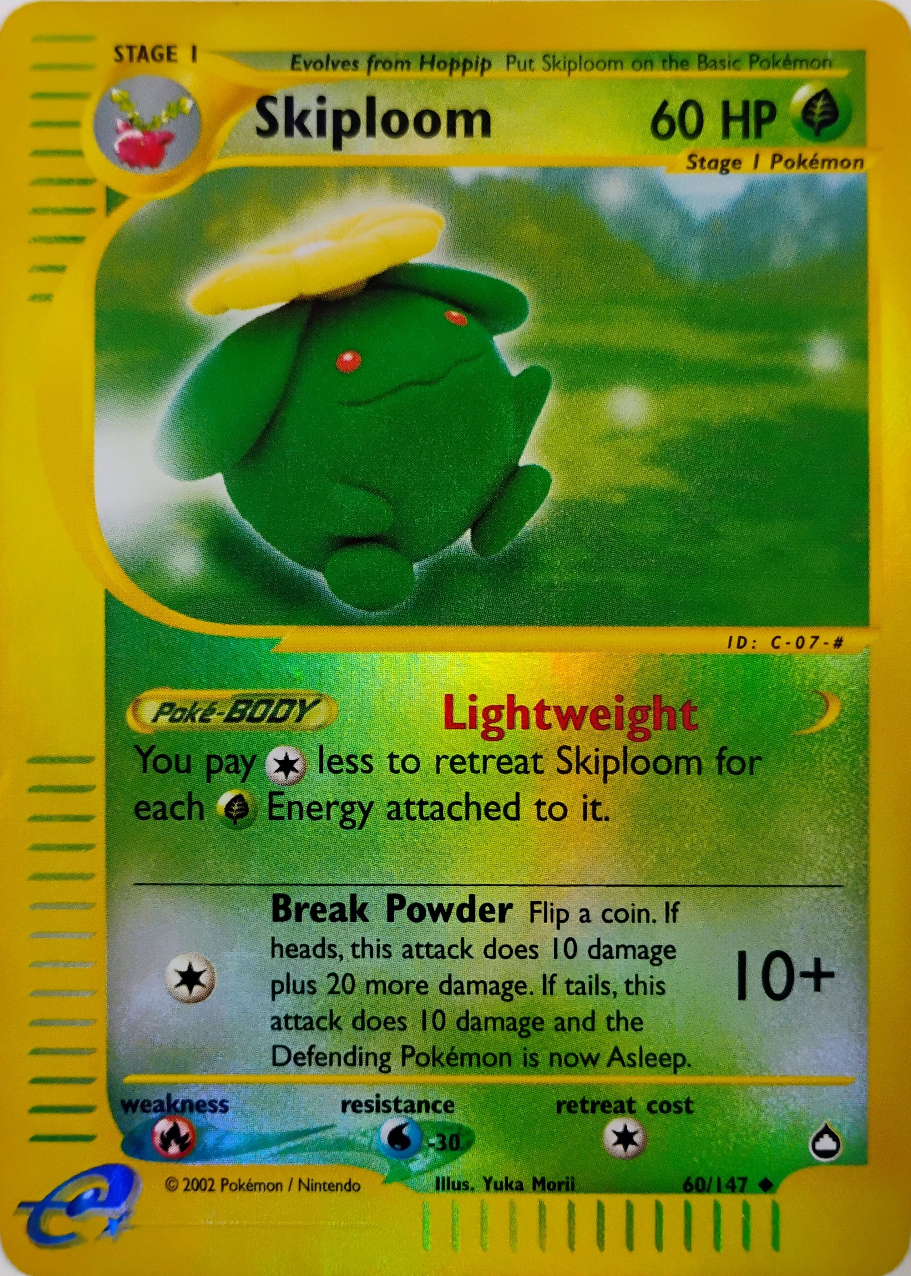 Pokémon tcg Skiploom 60/147 Reverse