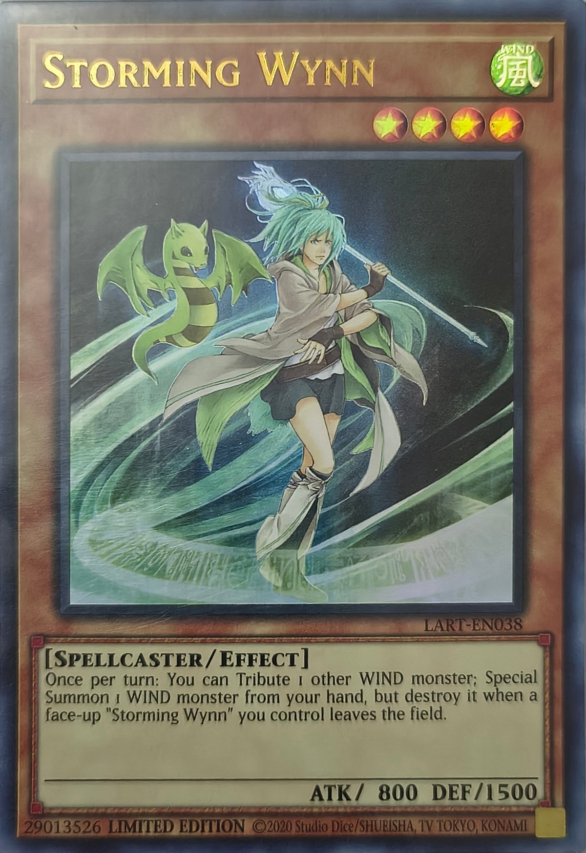 Yugioh! Storming Wynn Lart-En038 Limited Edition Ultra Rare
