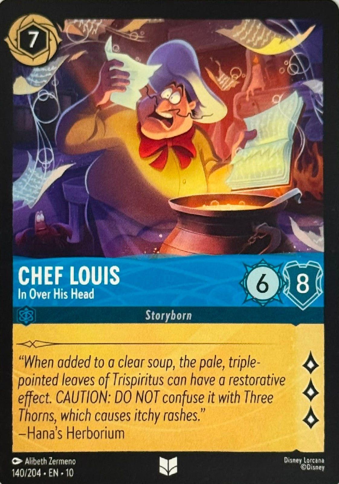 Disney Lorcana Chef Louis 140/204