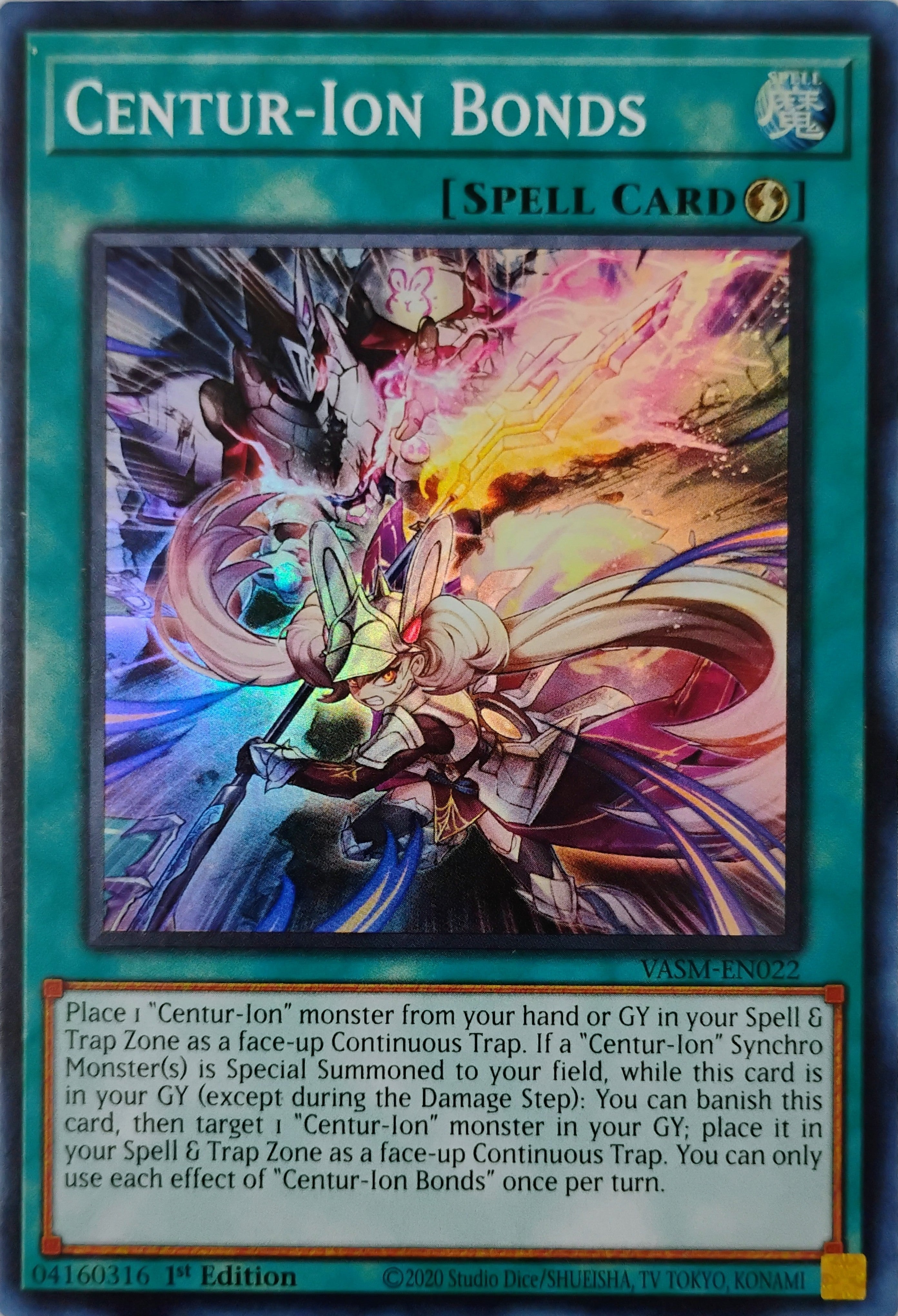 Yugioh! Centur-ion Bonds Vasm-en022 Super Rare