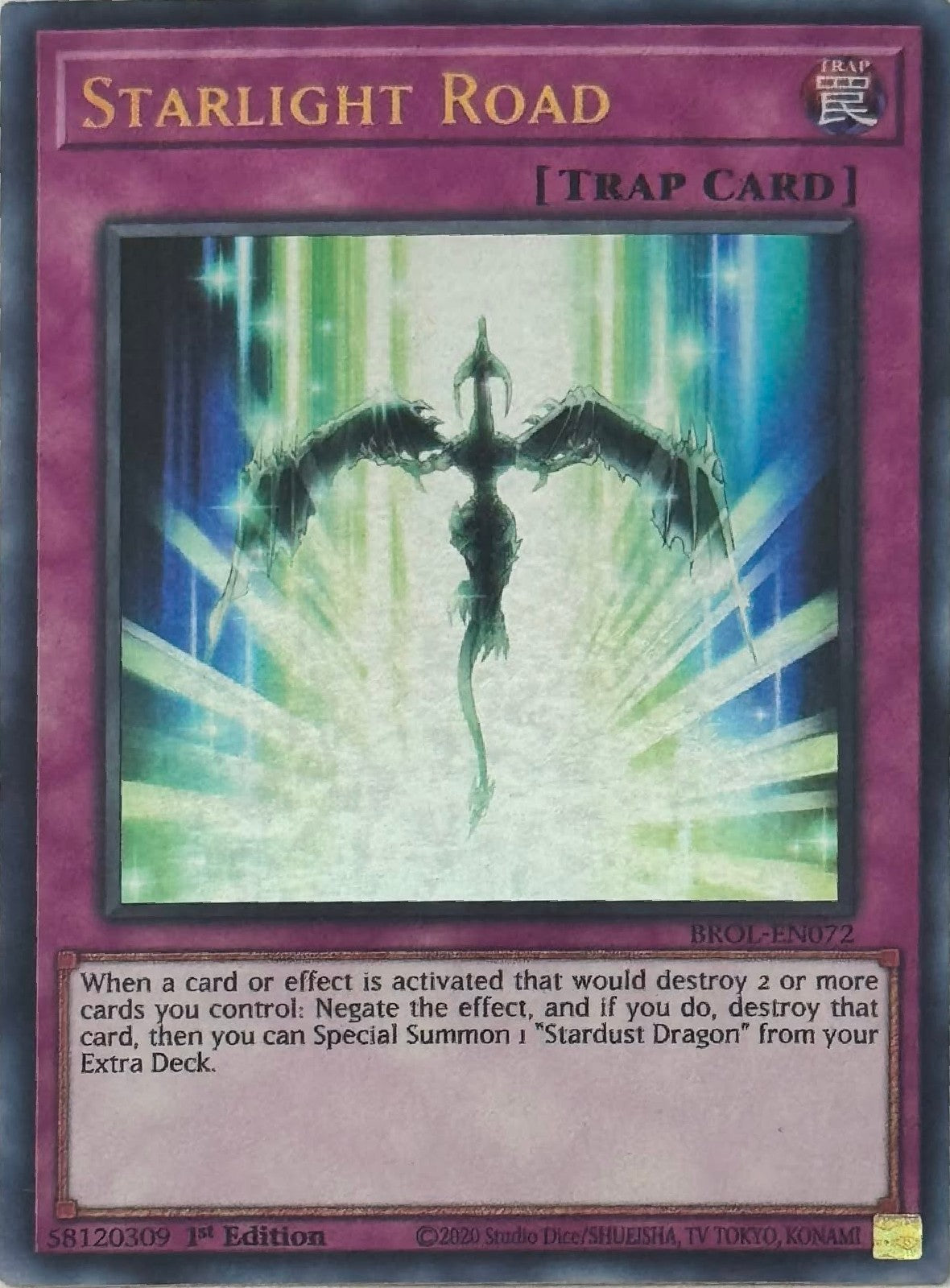 Yugioh! Starlight Road BROL-EN072 1St Edition Ultra