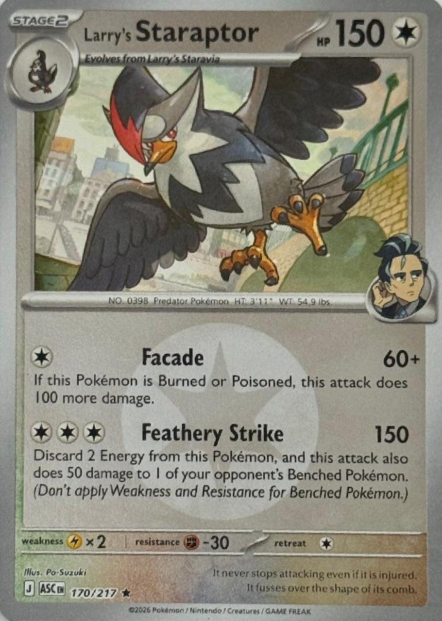 Pokémon Tcg Larry's Staraptor 170/217 (Energy Símbol)