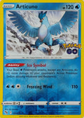 Pokémon tcg Articuno 024/078 (Pokémon go) Reverse
