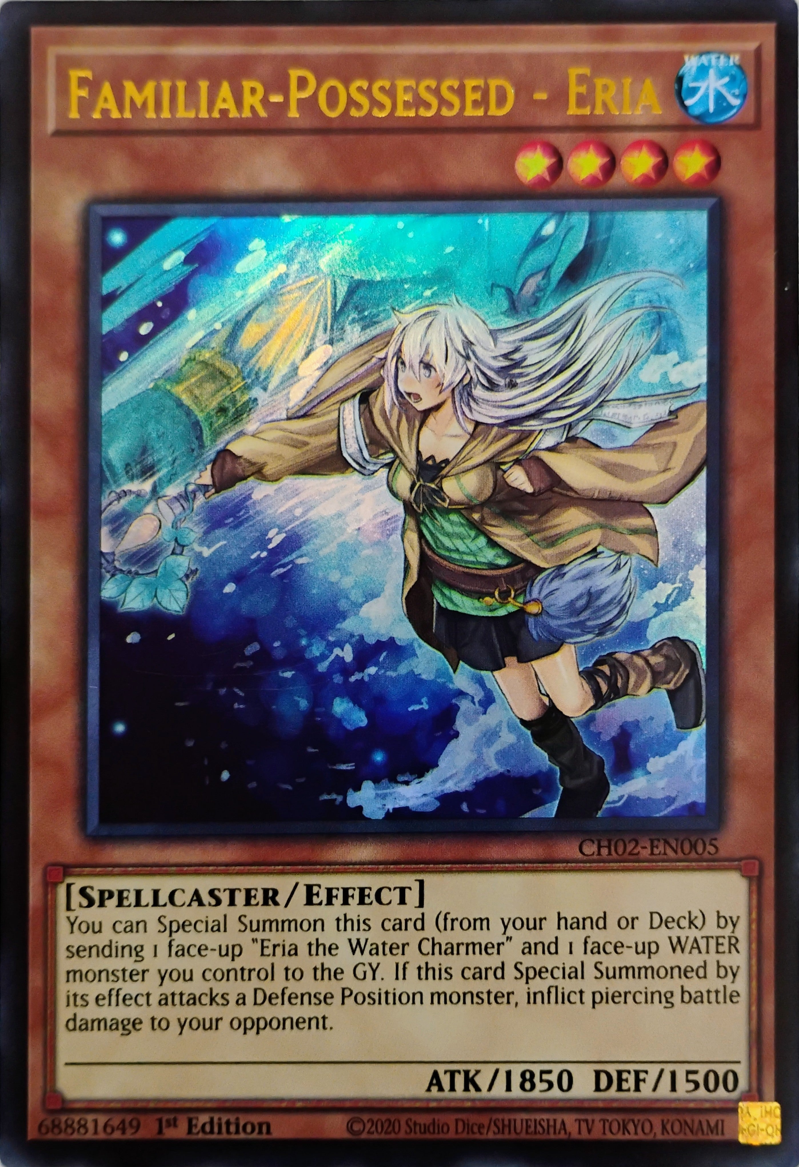 Yugioh! Familiar-Possessed - Eria Ch02-en005 ultra Rare 1st edition