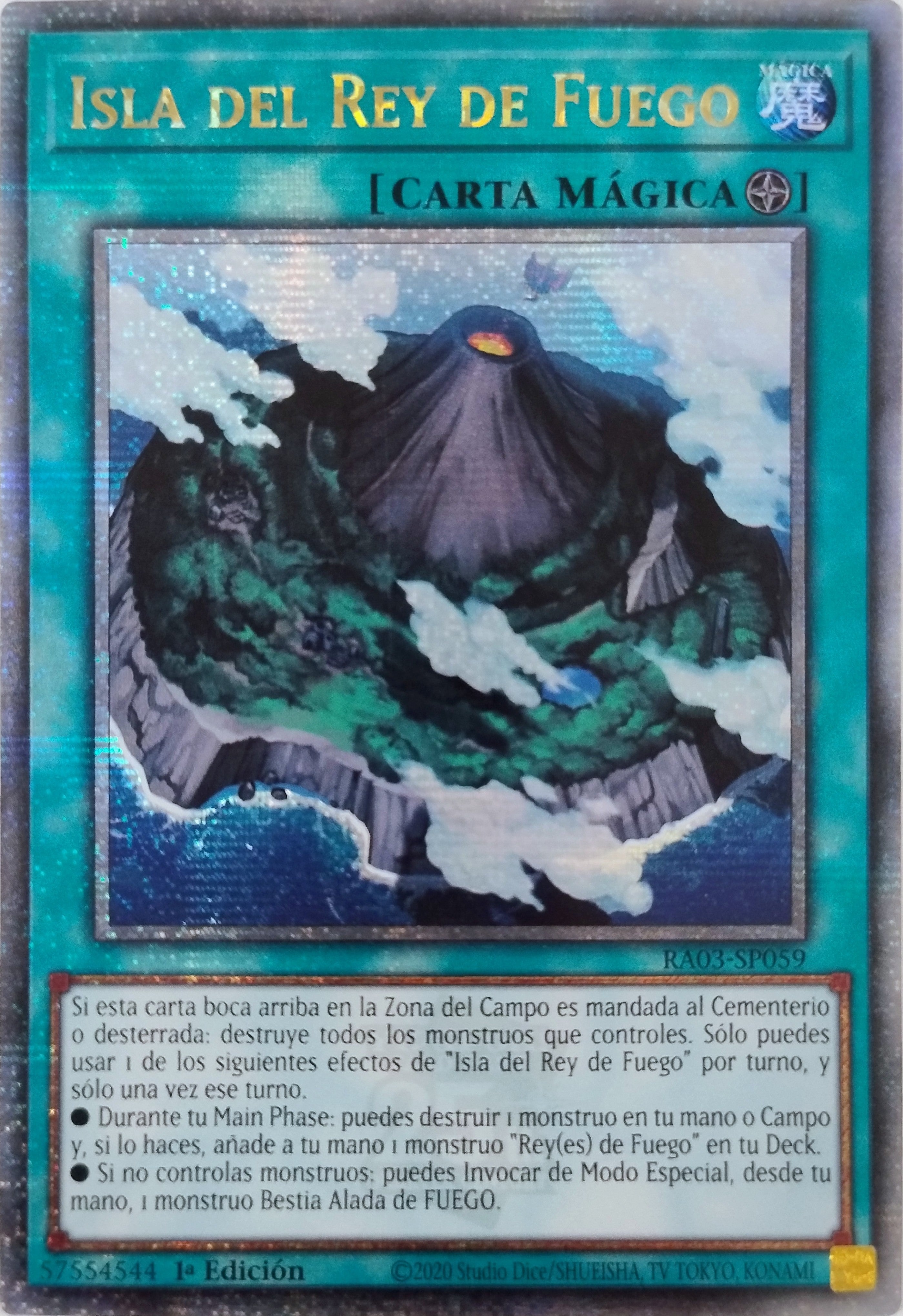 Yugioh! Isla Del Rey De Fuego Ra03-sp059 1a Edición Quarter