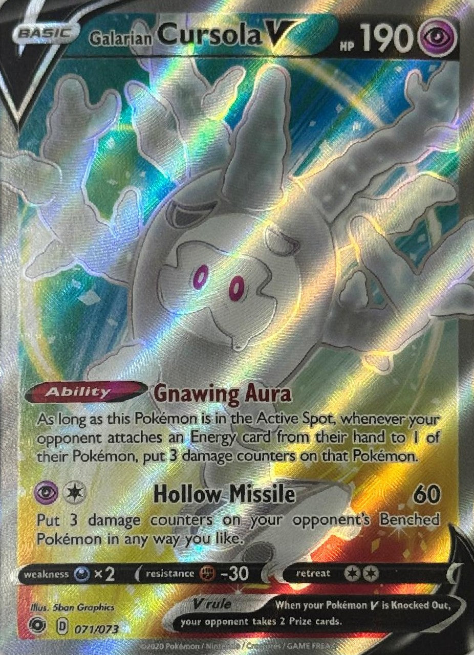 Pokémon Tcg Galarian Cursola V 071/073