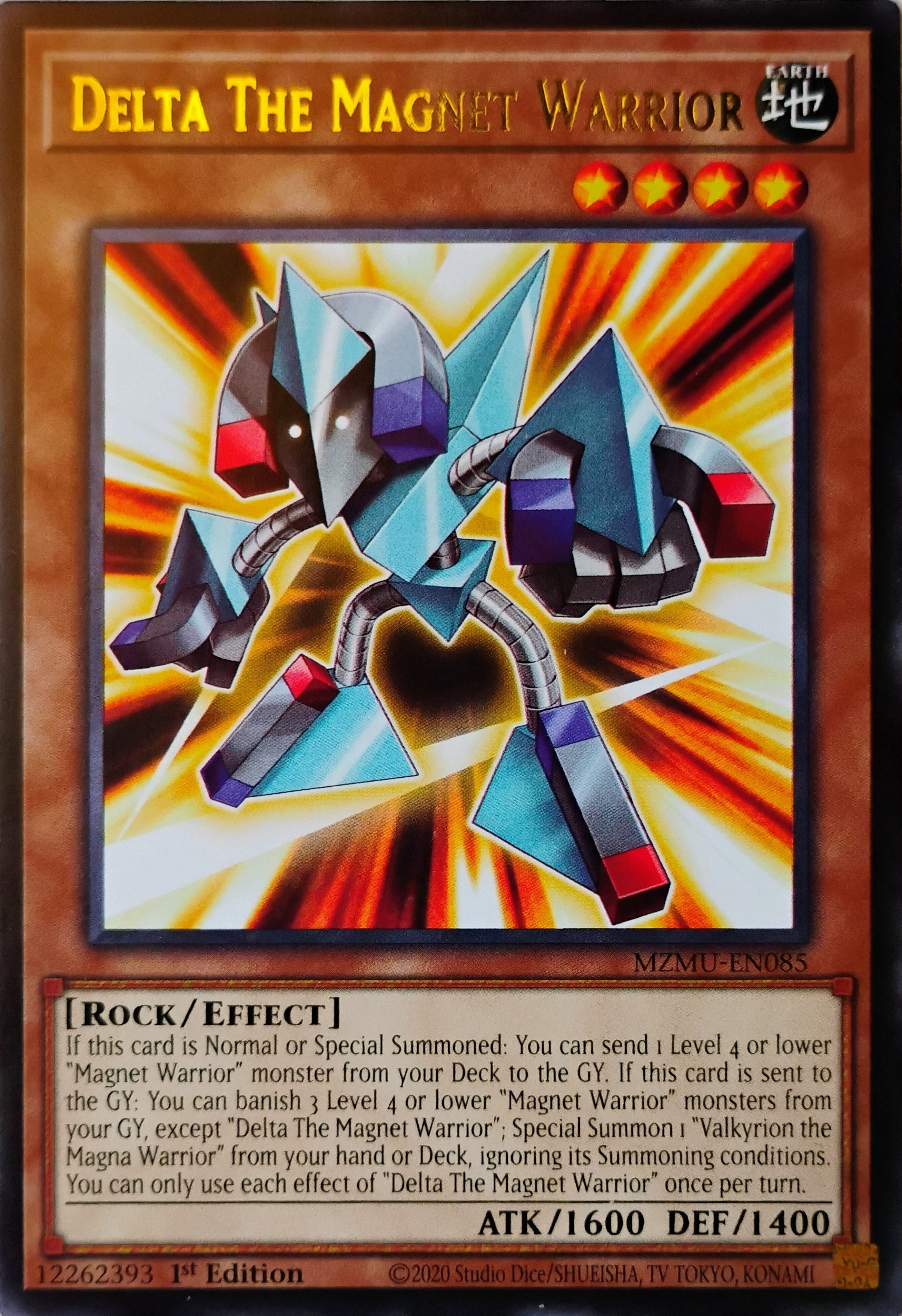 Yugioh! Delta The Magnet Warrior Mzmu-en085 Rara
