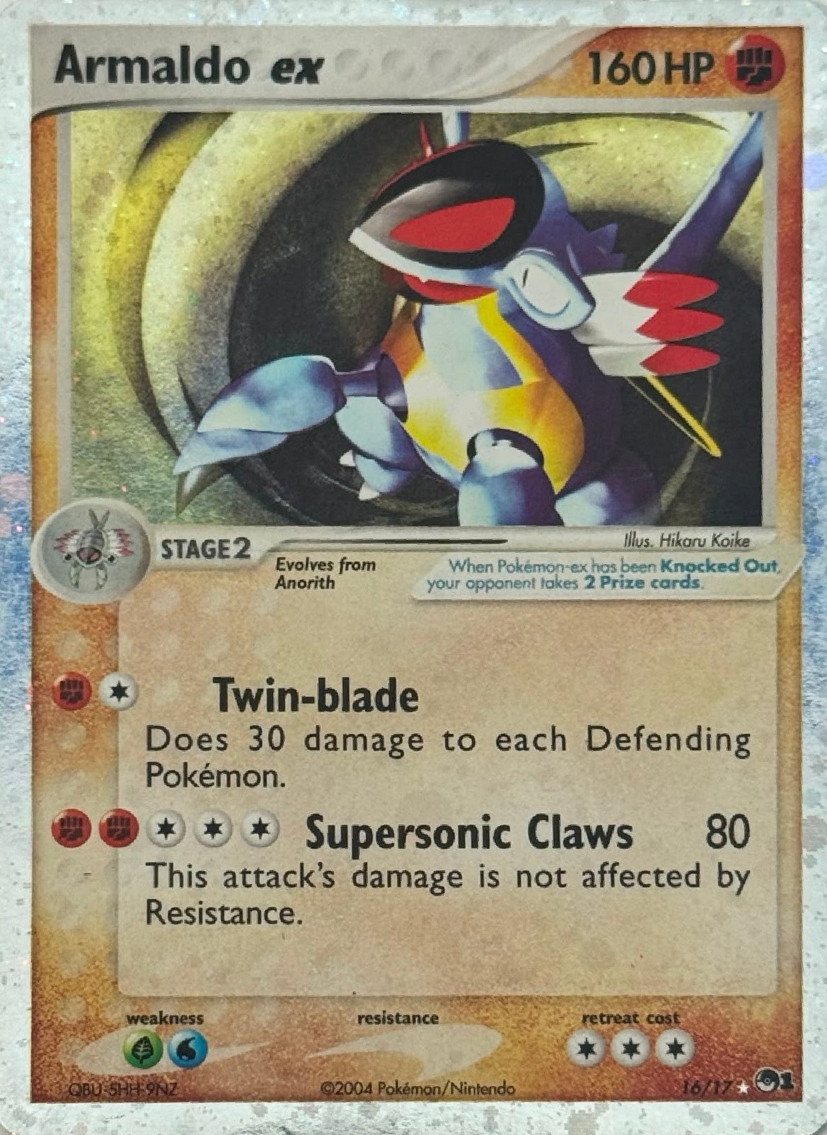 Pokémon Tcg Armaldo ex 16/17