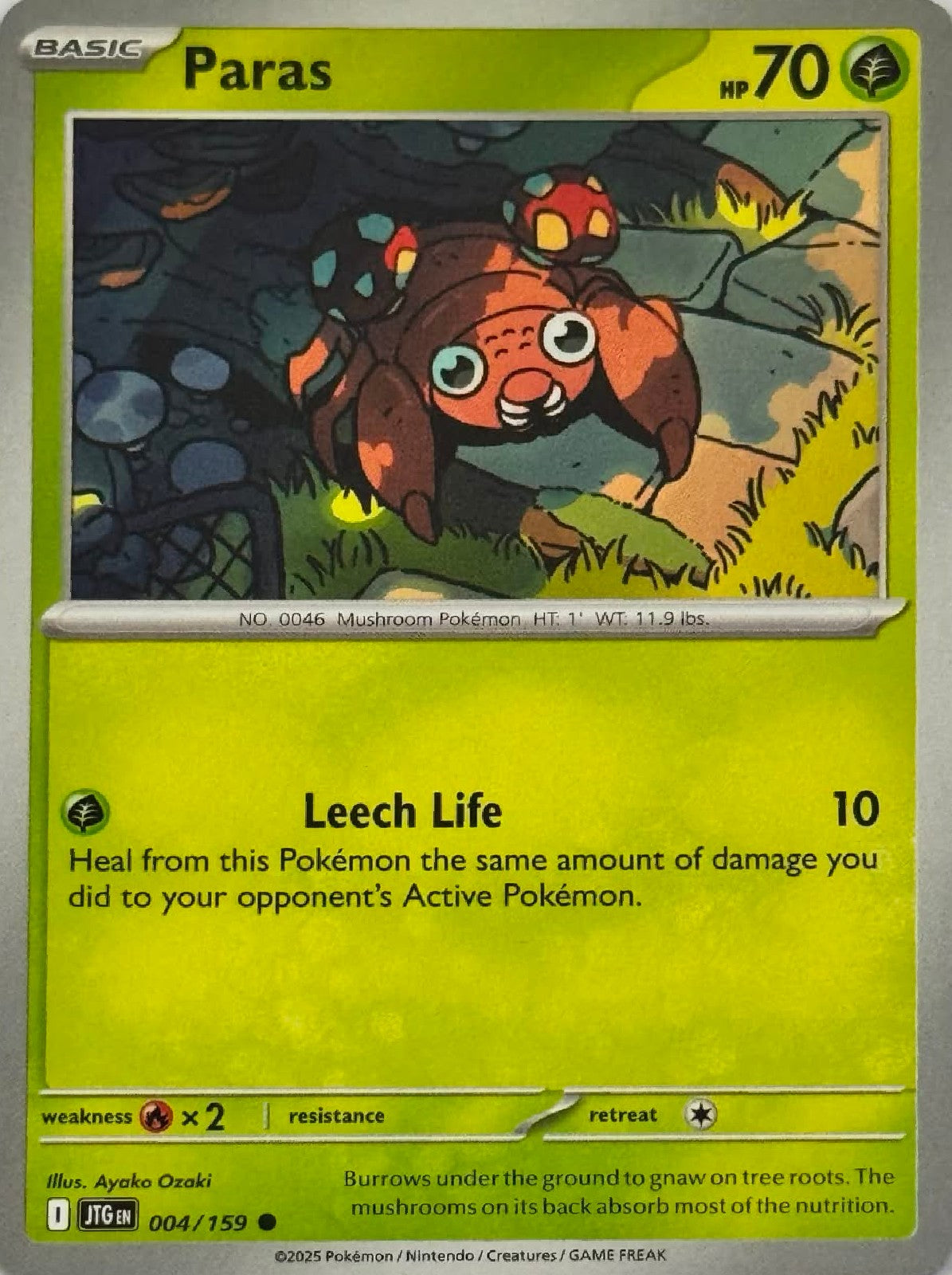 Pokémon Tcg Paras 004/159