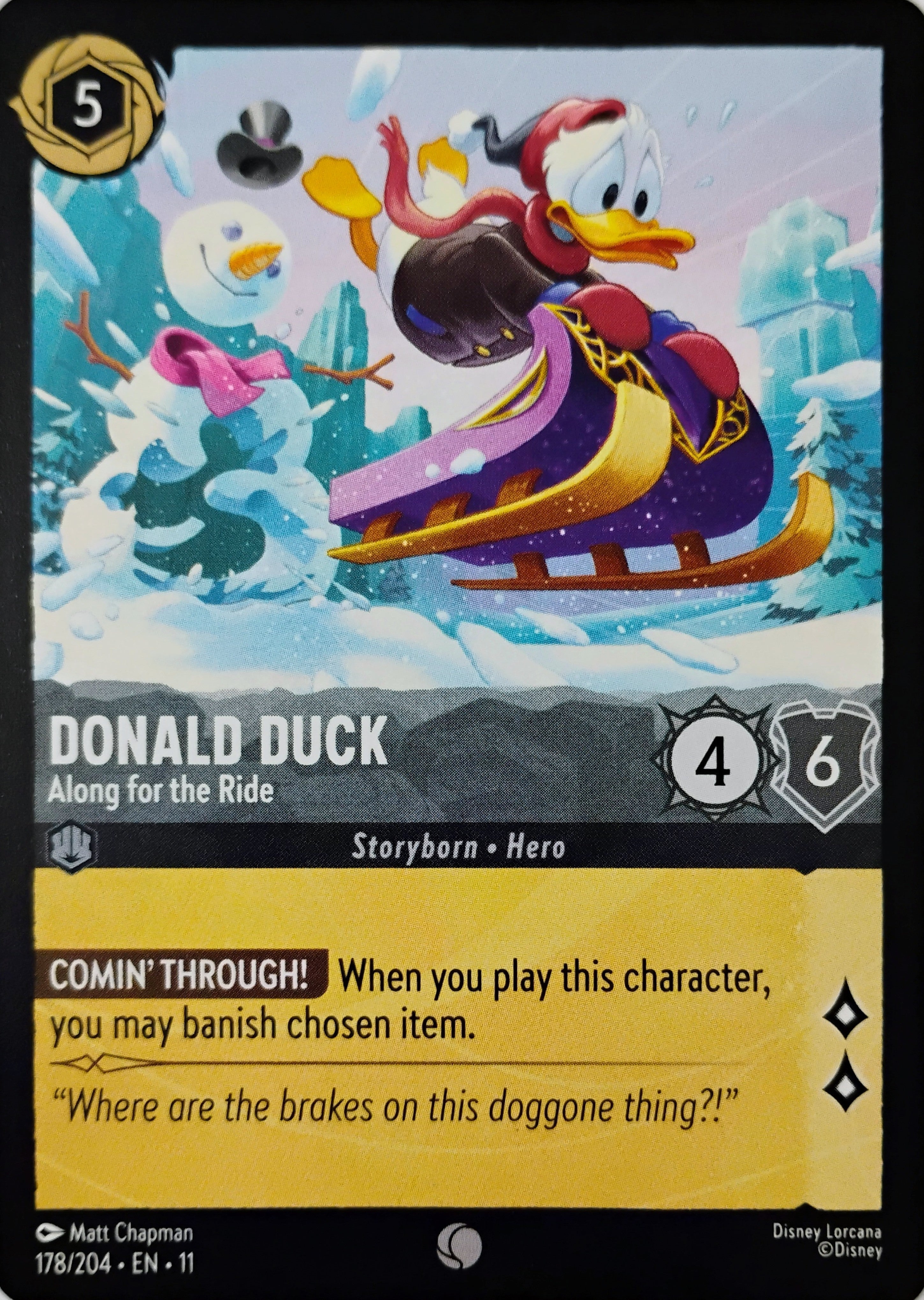 Disney Lorcana Donald Duck 178/204