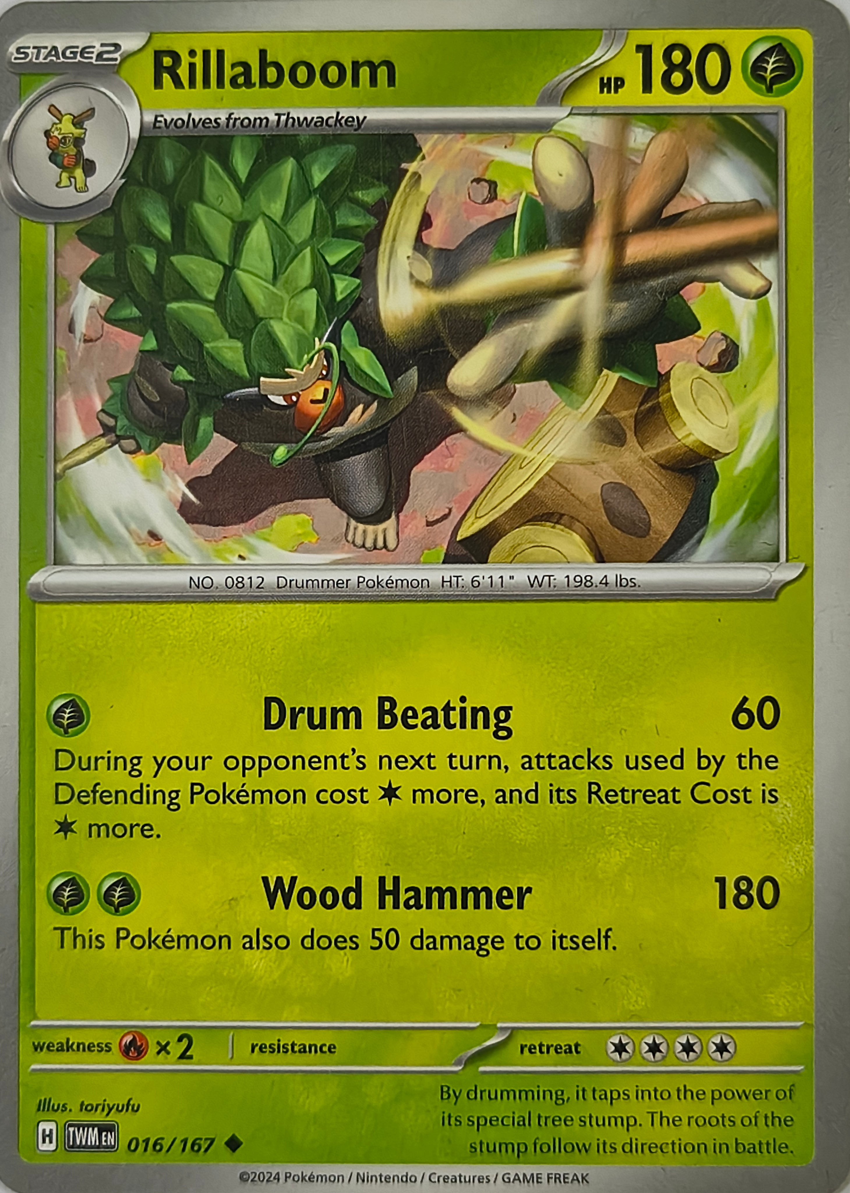 Pokémon tcg Rillaboom 016/167