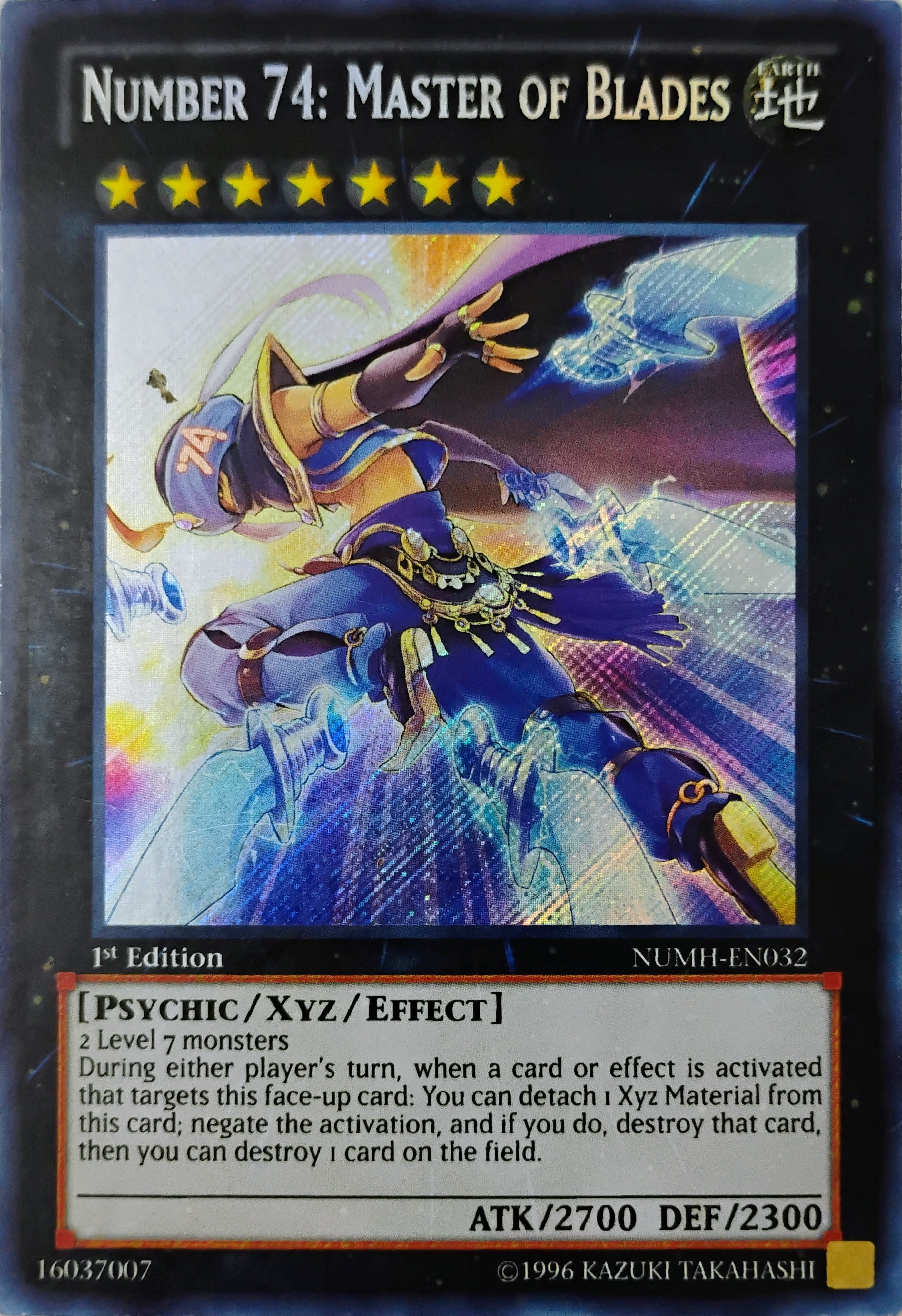 Yugioh! Number 74: Master Of Blades Numh-en032 Secreta