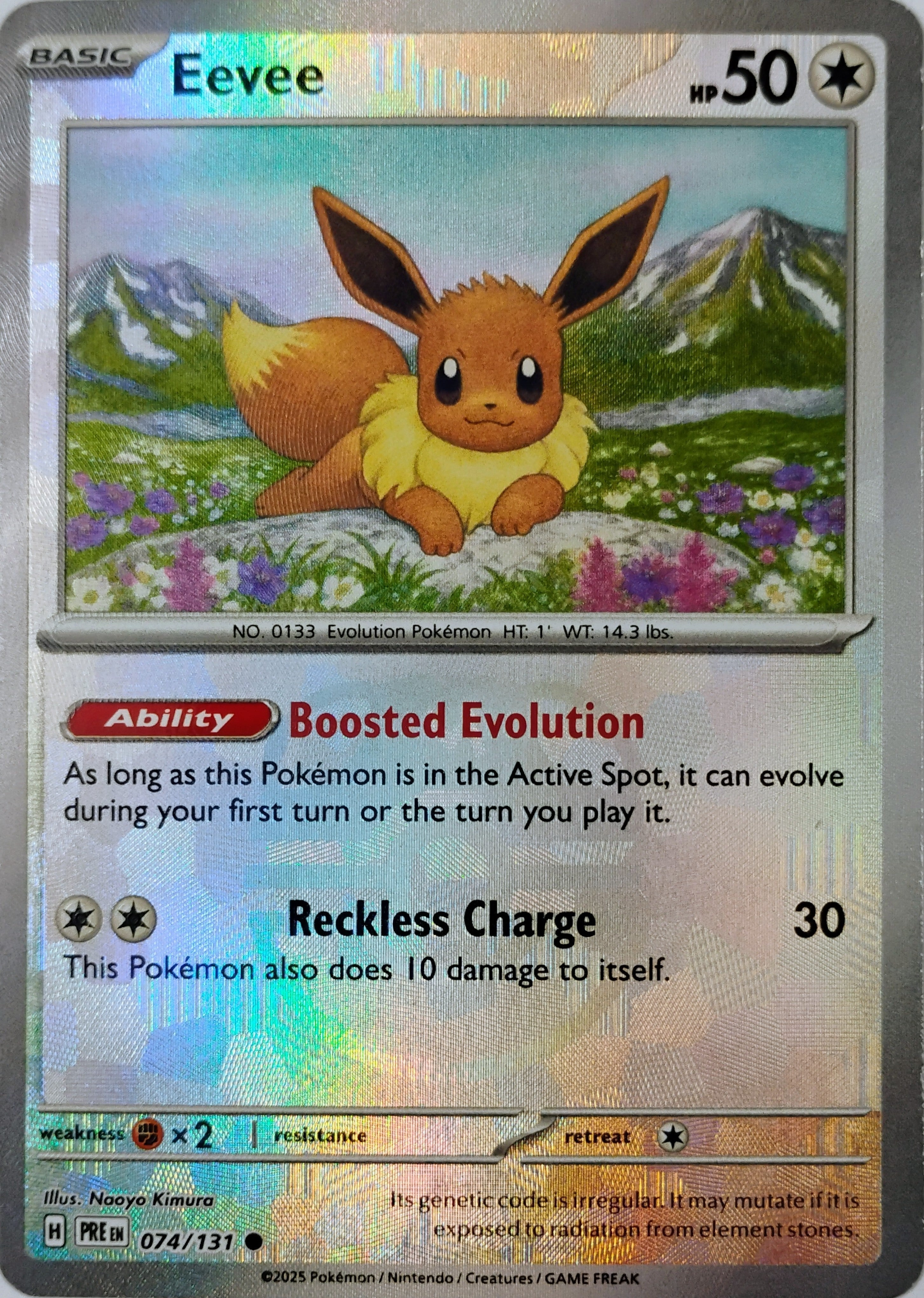 Pokémon tcg Eevee 074/131 Master Ball