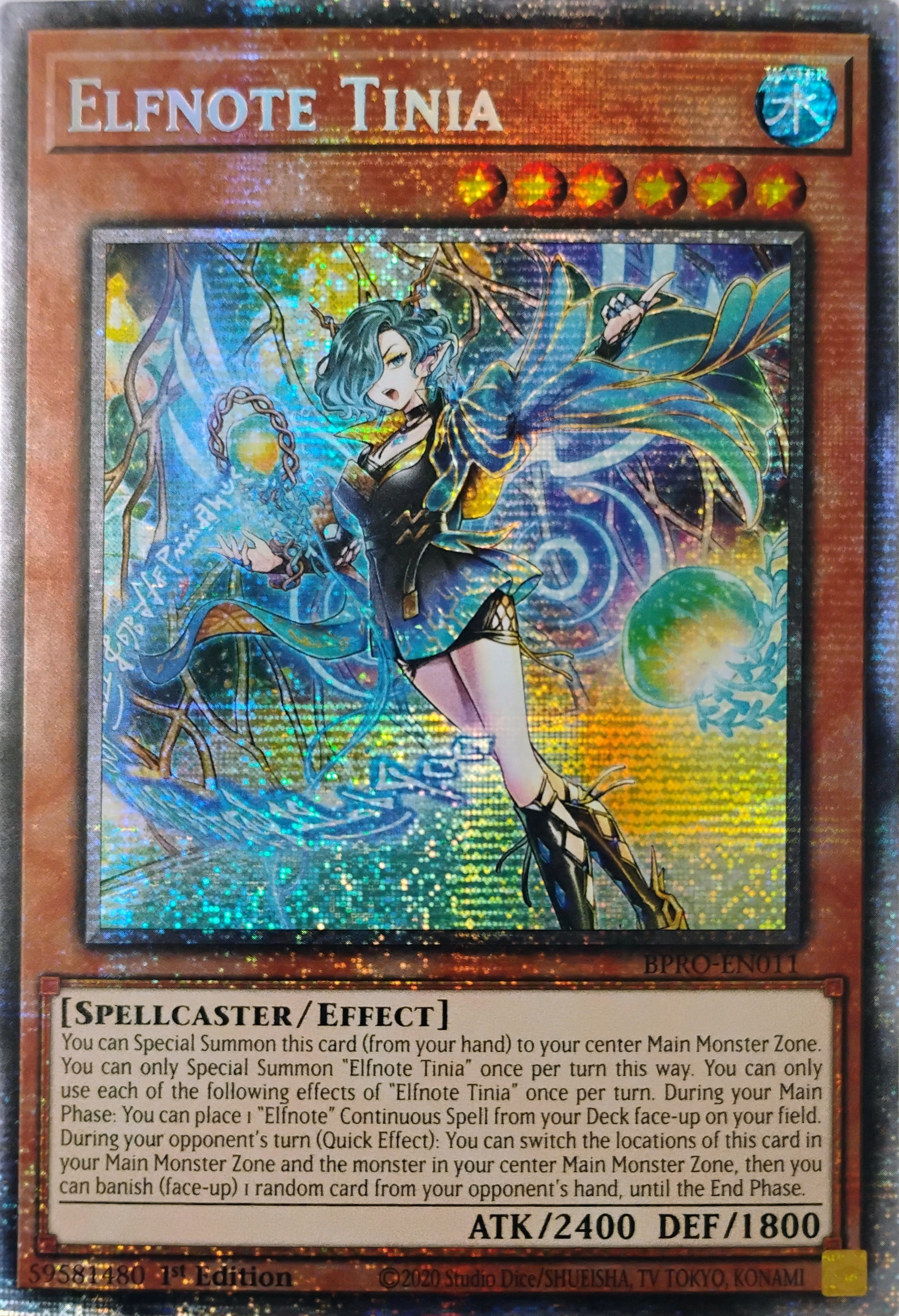 Yugioh! Elfnote Tinia Bpro-en011 Starlight